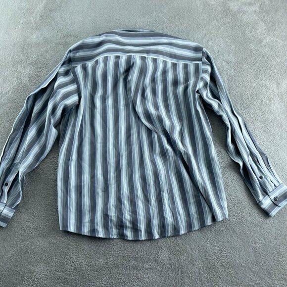 Paradise Collection Mens Striped Button-Up Shirt XL Modal Long Sleeve 5859 - Picture 2 of 7
